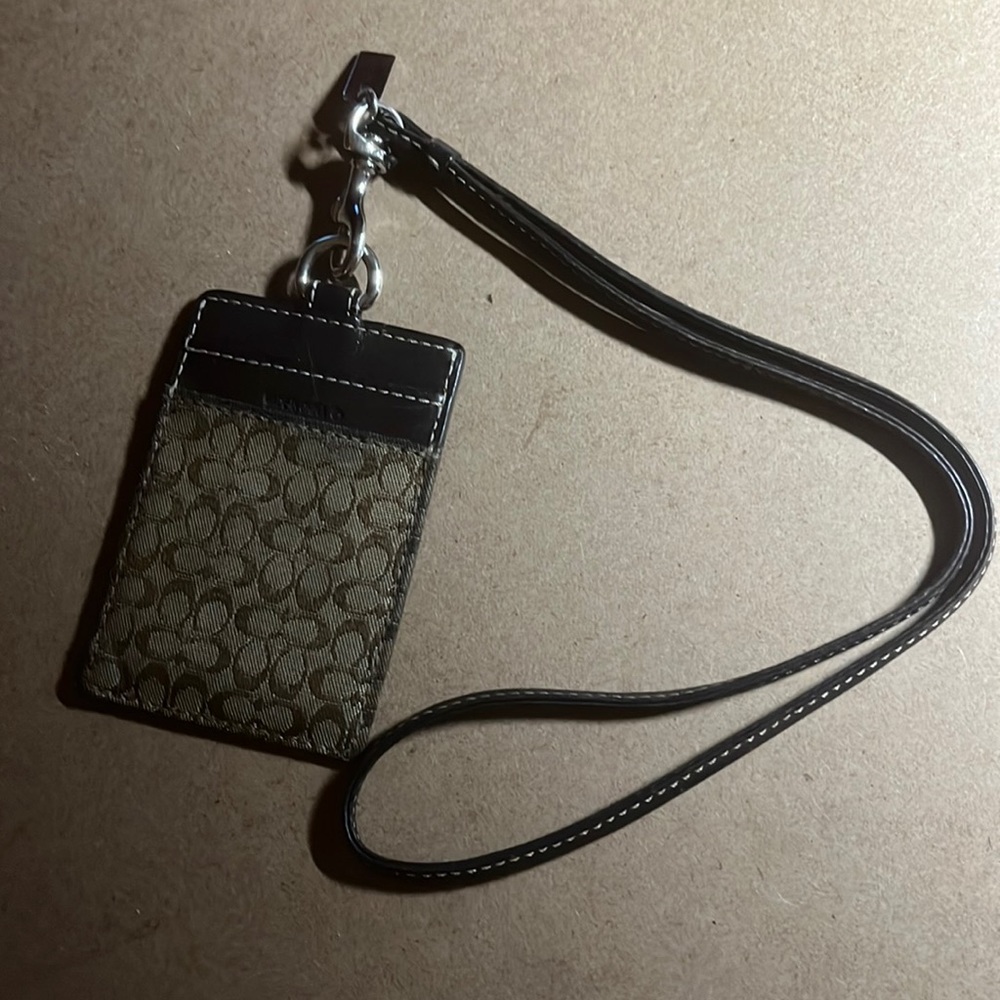 Genuine Coach lanyard and badge holder. Lovingly worn as a teacher.